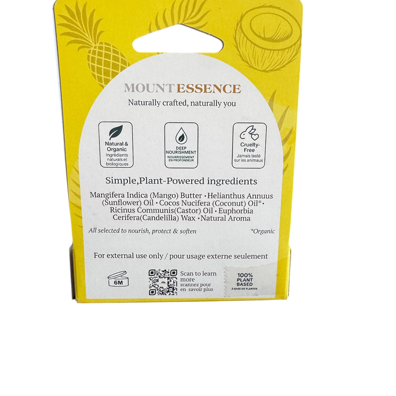 Pina Colada back of the box