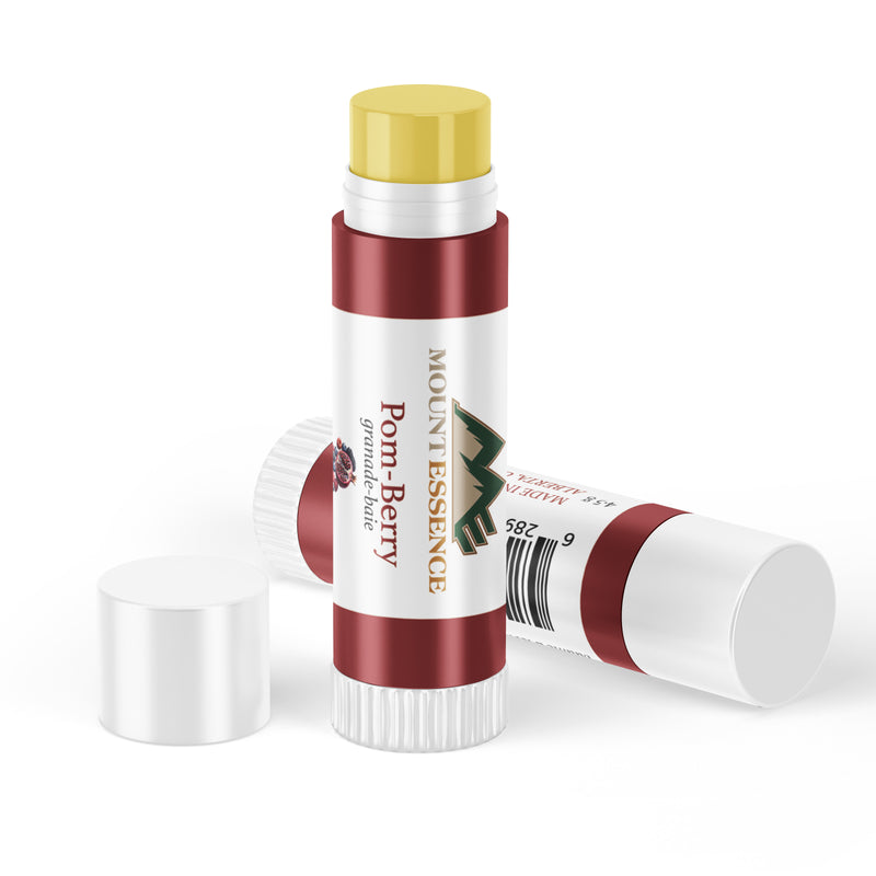 Pom-berry Natural lip balm by mount essence, hydrating and plant based