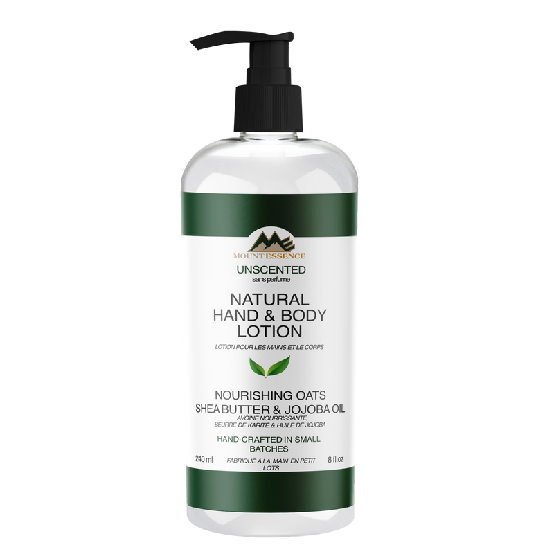 mount essence unscented pure and gentle hand and body lotion front