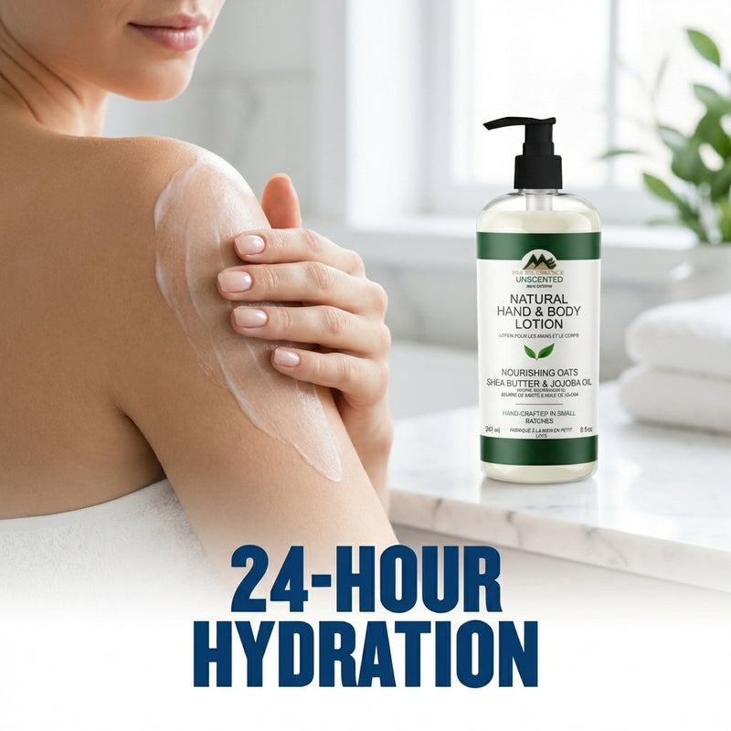 Mount Essence Unscented Natural Hand & Body Lotion – 240ml (8fl oz)